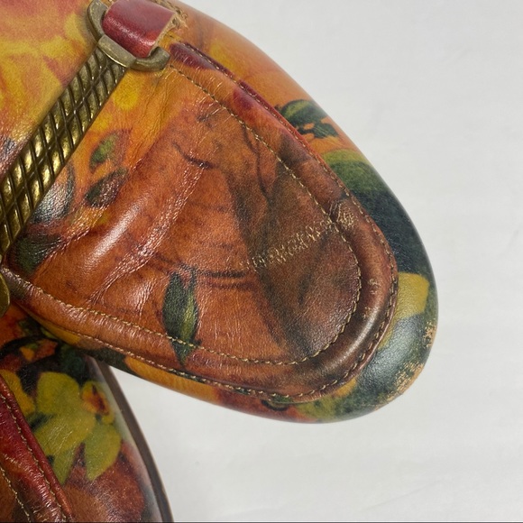 Patricia Nash Fia floral leather multicolor Loafers 6.5 - Picture 10 of 15